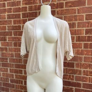 A New Day Short Beige Cardigan (Small)